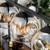 Ripoll Pendelleuchte Glas 15 cm Bernsteinfarben, Klar, 5-flammig