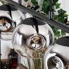 Ripoll Pendelleuchte Glas 15 cm Chrom, Klar, Rauchfarben, 5-flammig