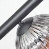 Koyoto Deckenleuchte Glas 15 cm Bernsteinfarben, Klar, Rauchfarben, 8-flammig