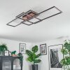 Brina Deckenleuchte LED Braun, 1-flammig, Fernbedienung