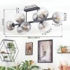Koyoto Deckenleuchte Glas 15 cm Klar, Rauchfarben, 8-flammig