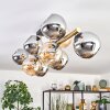 Koyoto Deckenleuchte Glas 15 cm Gold, Schwarz, 10-flammig