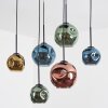Ripoll Hängeleuchte Glas 15 cm, 20 cm Blau, Gold, Grün, Kupferfarben, 6-flammig