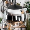 Gastor Hängeleuchte Glas 20 cm Bernsteinfarben, Chrom, Klar, Rauchfarben, 6-flammig