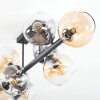 Koyoto Deckenleuchte Glas 15 cm Bernsteinfarben, Klar, Rauchfarben, 8-flammig
