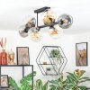 Koyoto Deckenleuchte Glas 15 cm Bernsteinfarben, Klar, Rauchfarben, 8-flammig