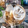 Ripoll Hängeleuchte Glas 20 cm Bernsteinfarben, Rauchfarben, 6-flammig