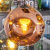 Ripoll Hängeleuchte Glas 20 cm Blau, Gold, Grün, Kupferfarben, 6-flammig