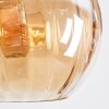 Koyoto Hängeleuchte Glas 20 cm Bernsteinfarben, Rauchfarben, 6-flammig