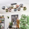 Gastor Deckenleuchte Glas 15 cm Gold, Schwarz, 10-flammig