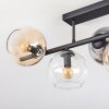 Koyoto Deckenleuchte Glas 15 cm Schwarz, 5-flammig