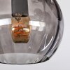 Koyoto Deckenleuchte Glas 15 cm Schwarz, 5-flammig
