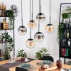 Gastor Hängeleuchte Glas 20 cm Schwarz, 6-flammig