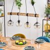 Koyoto Pendelleuchte Glas 15 cm Naturfarben, Schwarz, 4-flammig