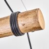 Koyoto Pendelleuchte Glas 15 cm Naturfarben, Schwarz, 4-flammig