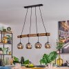 Koyoto Pendelleuchte Glas 15 cm Naturfarben, Schwarz, 4-flammig