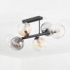 Koyoto Deckenleuchte Glas 15 cm Bernsteinfarben, Klar, Rauchfarben, 6-flammig