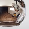 Koyoto Deckenleuchte Glas 15 cm Chrom, Rauchfarben, 5-flammig