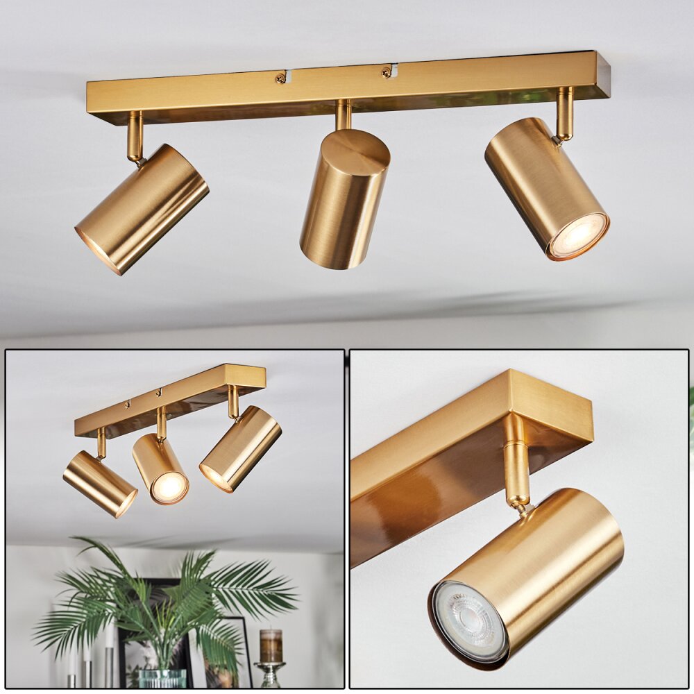 Javel Deckenleuchte Gold, 3-flammig main product photo