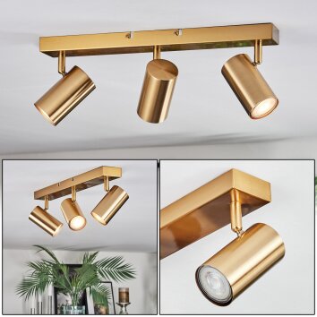Javel Deckenleuchte Gold, 3-flammig