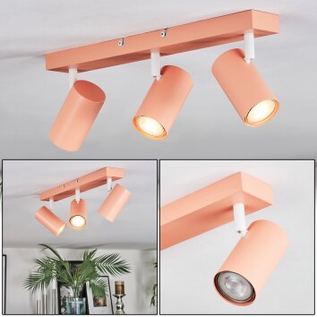 Javel Deckenleuchte Rosa, Weiß, 3-flammig