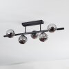 Chehalis Deckenleuchte Glas 10 cm Schwarz, 5-flammig