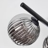 Chehalis Deckenleuchte Glas 15 cm Schwarz, 5-flammig