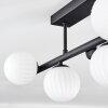 Chehalis Deckenleuchte Glas 10 cm Schwarz, 5-flammig