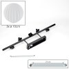 Chehalis Deckenleuchte Glas 10 cm Schwarz, 5-flammig