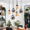 Gastor Hängeleuchte Glas 20 cm Schwarz, 6-flammig