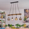 Koyoto Pendelleuchte Glas 15 cm Naturfarben, Schwarz, 4-flammig
