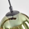 Koyoto Pendelleuchte Glas 15 cm Naturfarben, Schwarz, 4-flammig