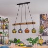 Koyoto Pendelleuchte Glas 15 cm Naturfarben, Schwarz, 4-flammig