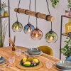 Koyoto Pendelleuchte Glas 15 cm Naturfarben, Schwarz, 4-flammig
