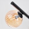 Chehalis Deckenleuchte Glas 12 cm Schwarz, 5-flammig