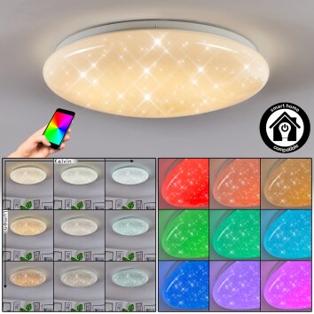 Peran Deckenleuchte LED Weiß, 1-flammig