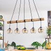 Koyoto Pendelleuchte Glas 15 cm Naturfarben, Schwarz, 5-flammig