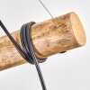Koyoto Pendelleuchte Glas 15 cm Naturfarben, Schwarz, 5-flammig