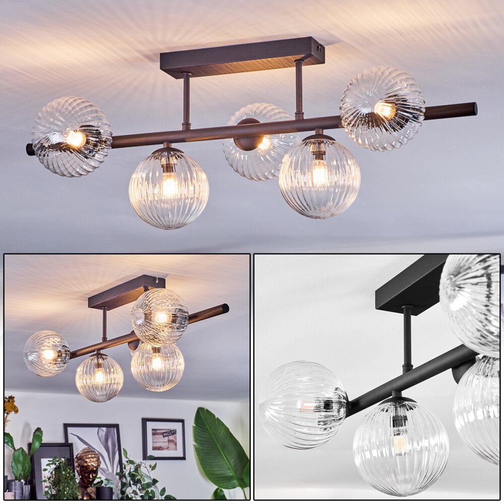 Chehalis Deckenleuchte Glas 12 cm Klar, 5-flammig main product photo