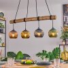Koyoto Pendelleuchte Glas 15 cm Naturfarben, Schwarz, 4-flammig