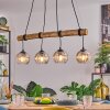 Koyoto Pendelleuchte Glas 15 cm Naturfarben, Schwarz, 4-flammig