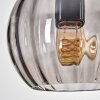 Koyoto Pendelleuchte Glas 15 cm Naturfarben, Schwarz, 4-flammig