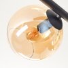 Koyoto Deckenleuchte Glas 15 cm Bernsteinfarben, Chrom, Rauchfarben, 5-flammig