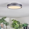 Salmi Deckenpanel LED Grau, Silber, 1-flammig