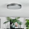 Salmi Deckenpanel LED Grau, Silber, 1-flammig