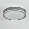 Salmi Deckenpanel LED Grau, Silber, 1-flammig