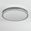 Salmi Deckenpanel LED Grau, Silber, 1-flammig