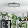 Salmi Deckenpanel LED Grau, Silber, 1-flammig