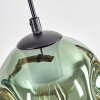 Ripoll Pendelleuchte Glas 15 cm Naturfarben, Schwarz, 4-flammig