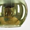 Koyoto Pendelleuchte Glas 15 cm Naturfarben, Schwarz, 4-flammig